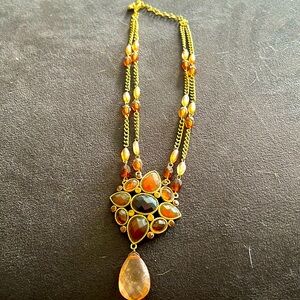 Gold and Brown Necklace